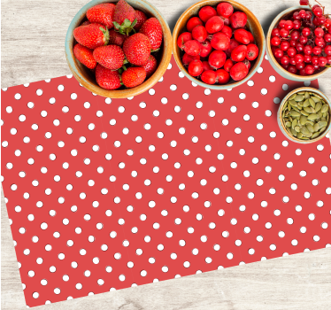 Polka dot motívum tányéralátétek eredeti - TenStickers