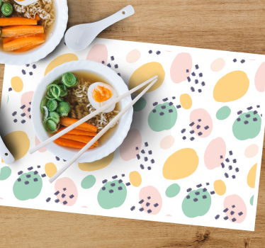 Színes absztrakt elem tányéralátétek eredeti - TenStickers