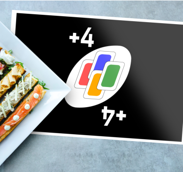 Tányéralátétek eredeti kártyajáték ihlette dizájn - TenStickers