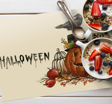 Tányéralátétek halloween Ünnepi tök díszítés - TenStickers