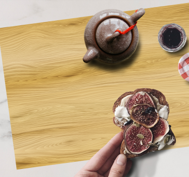 Természetes fa felület tányéralátétek struktúra - TenStickers