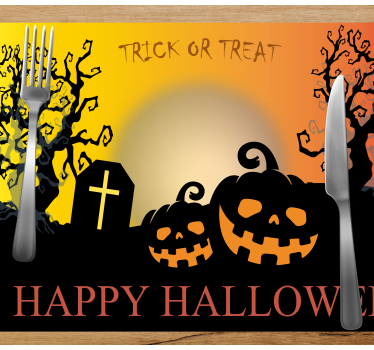 Tök temető halloween asztali szőnyegek - TenStickers