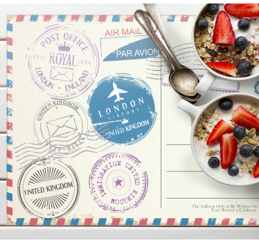Utazási bélyeggyűjtemény - tányéralátétek idézetek - TenStickers