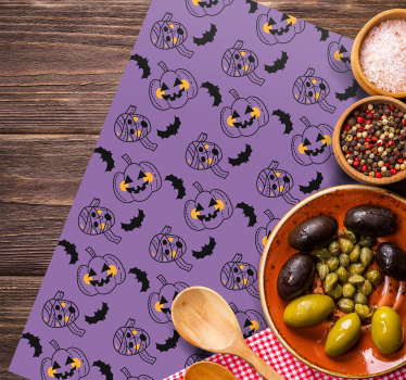 Vidám tök minták tányéralátétek halloween - TenStickers