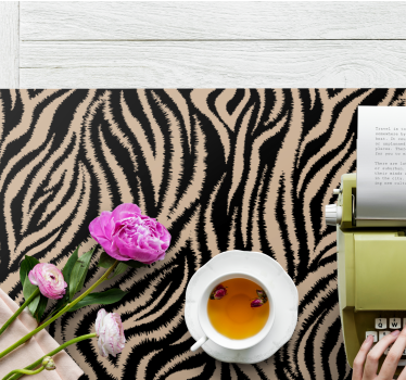 Zebra mintás tányéralátétek struktúra - TenStickers