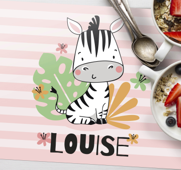 Zebra személyre szabott asztali szőnyegek - TenStickers