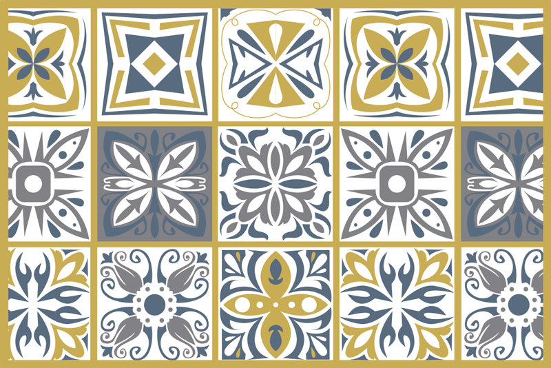 Klasszikus évjárat tányéralátétek eredeti - TenStickers