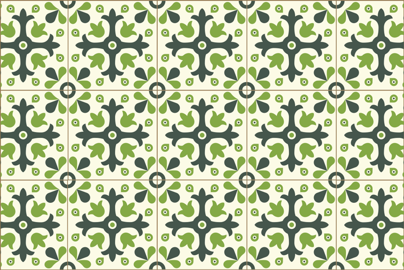 Zöld hidraulika tányéralátétek eredeti - TenStickers