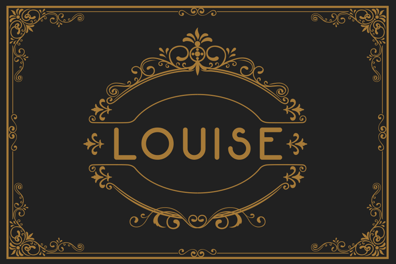 Díszes, testreszabható névvel - TenStickers