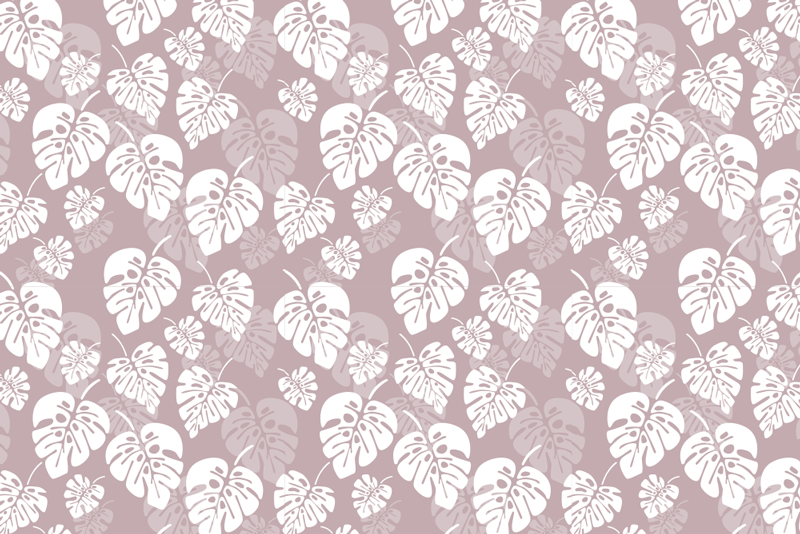 Trópusi levél mintás tányéralátétek struktúra - TenStickers