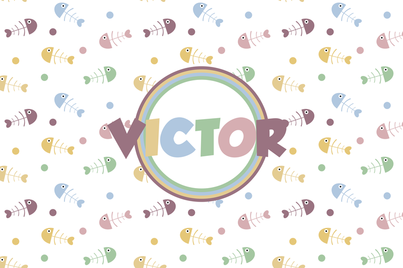 Élénk halak tányéralátétek gyermekeknek - TenStickers