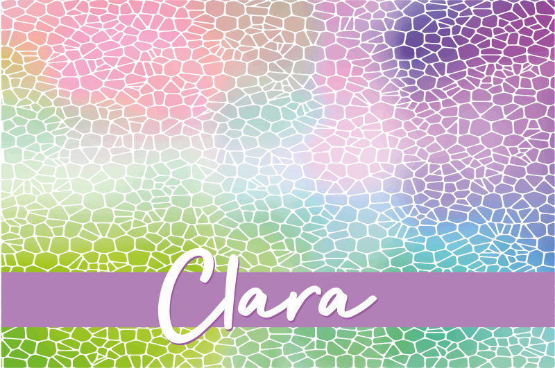 Modern mintával testreszabható név helytakarók - TenStickers