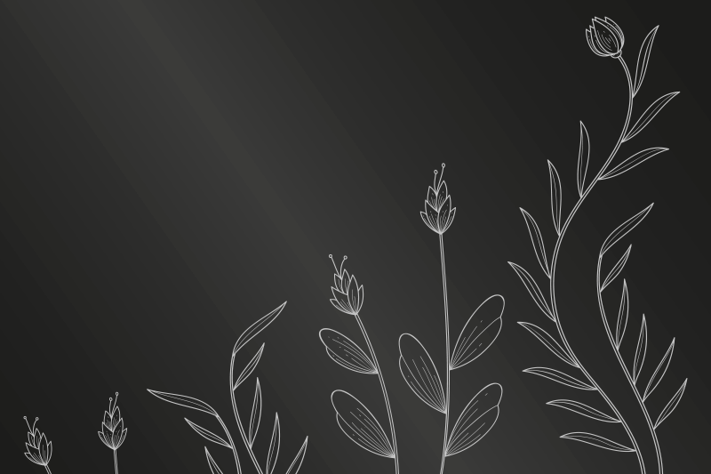 Háttér elegáns növények placemats - TenStickers