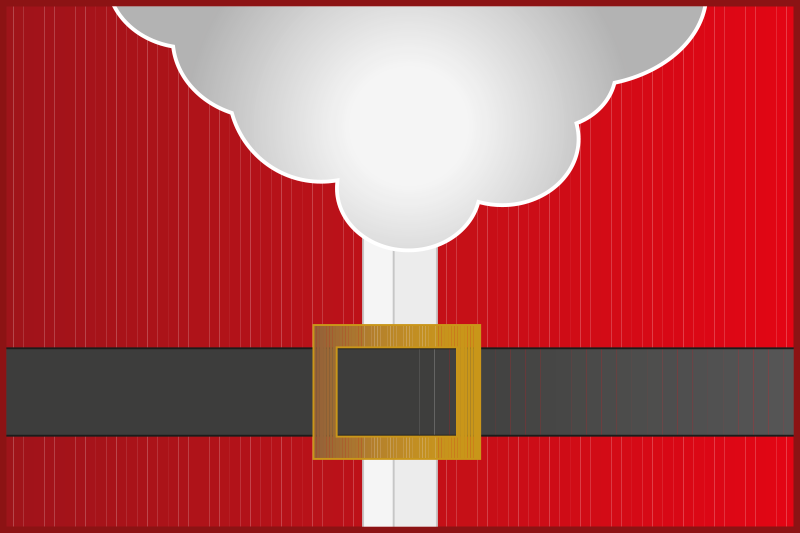 Karácsonyi tányéralátétek mikulás öltözetben - TenStickers