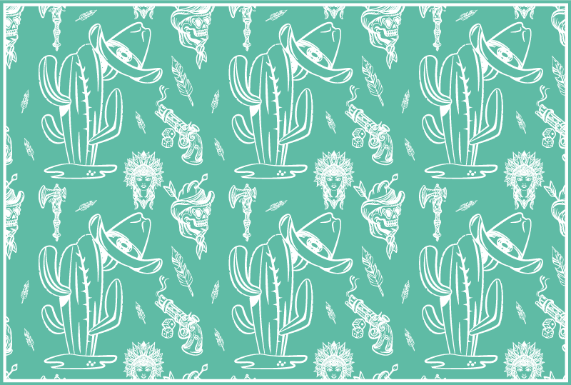 Cactus mintás tányéralátétek eredeti - TenStickers