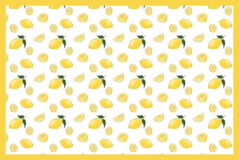 Lemon mintás eredeti tányéralátétek - TenStickers