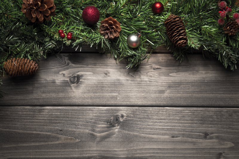 Karácsonyi toboz dekorációs tányéralátétek - TenStickers