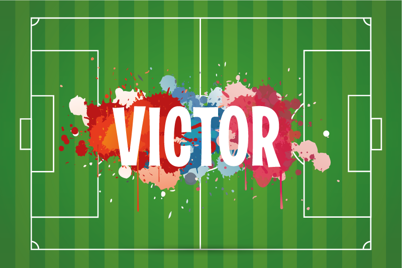 Focipálya névre szabott személyre szabott táblákkal - TenStickers