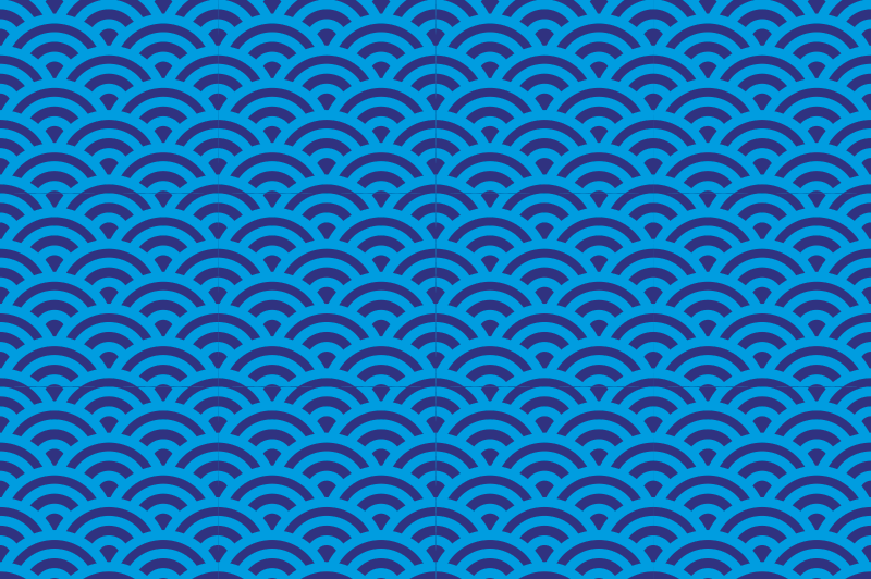 Hajlított hullám elem tányéralátétek struktúra - TenStickers