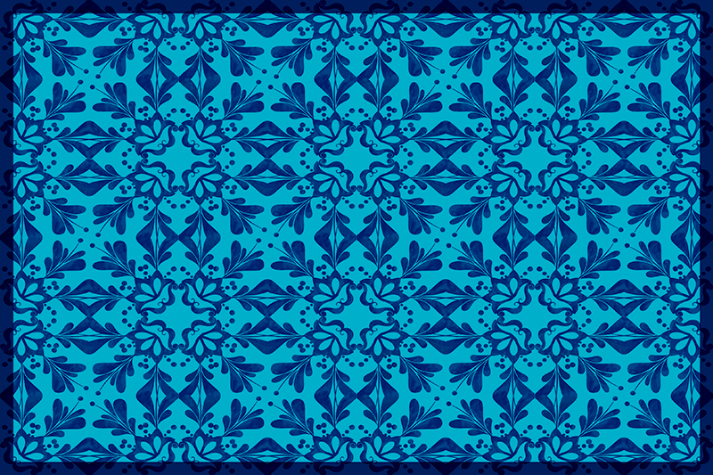 Elegáns botanikai Ötlet tányéralátétek struktúra - TenStickers