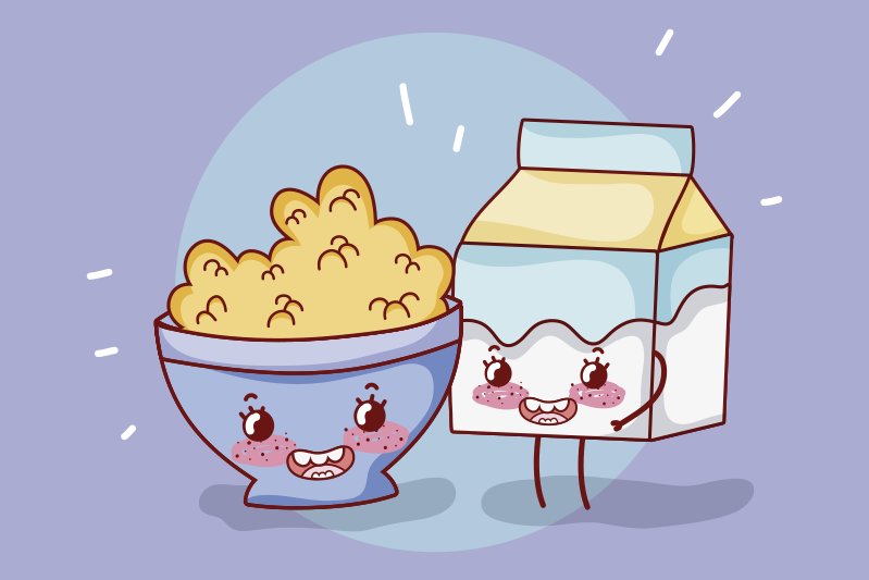 Boldog snack társak tányéralátétek gyermekeknek - TenStickers