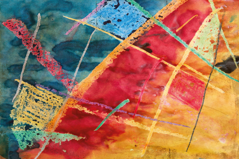 Élénk geometrikus minták tányéralátétek eredeti - TenStickers