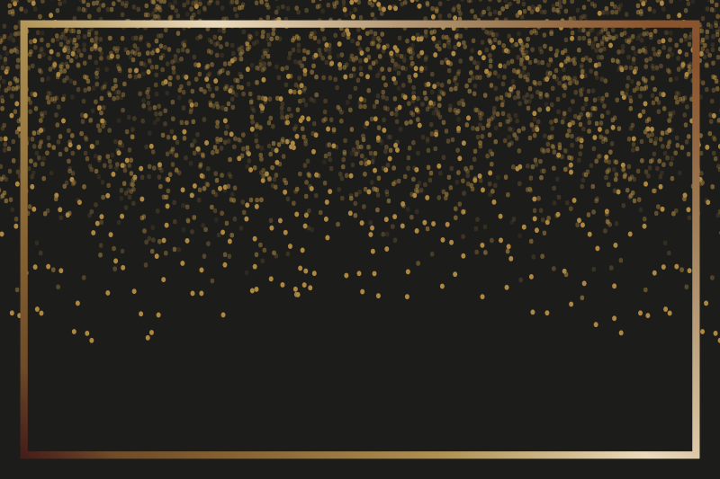 Elegáns fekete csillogás tányéralátétek - TenStickers