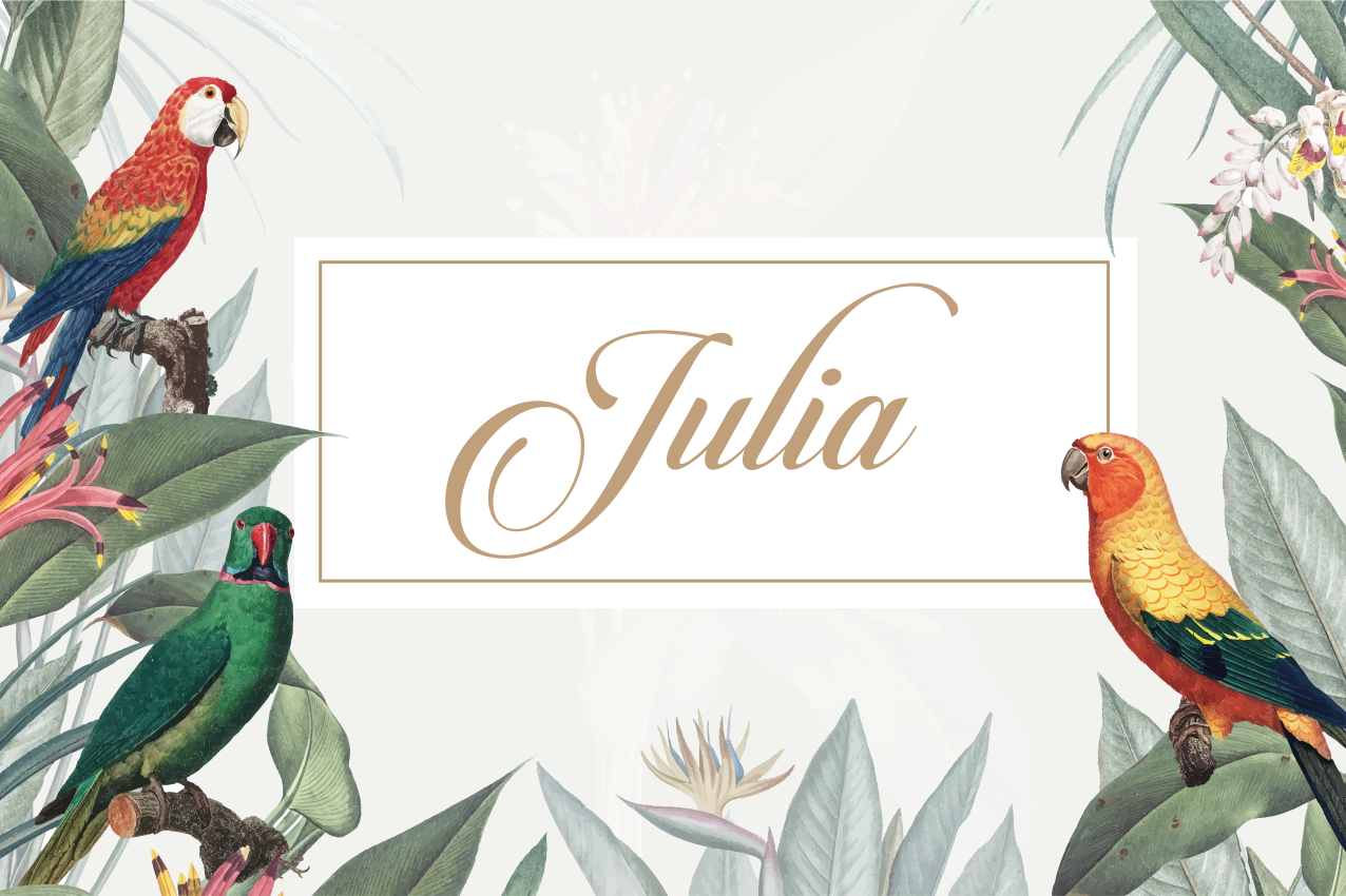 Elegáns név elhelyezés - tányéralátétek névvel - TenStickers