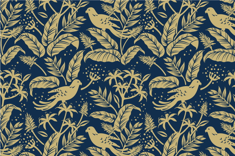 Elegáns levél mintázat tányéralátétek eredeti - TenStickers