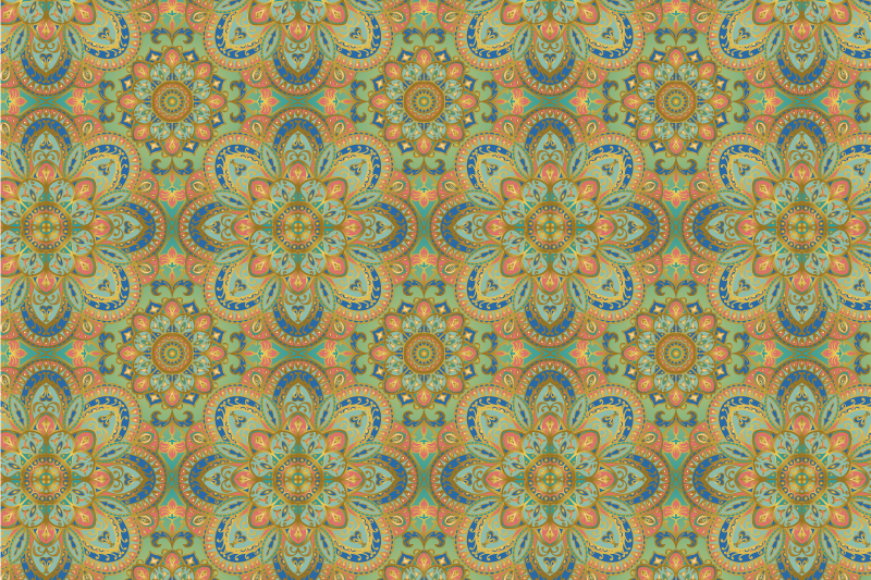 Eredeti tányéralátétek részletes virágkompozícióval - TenStickers