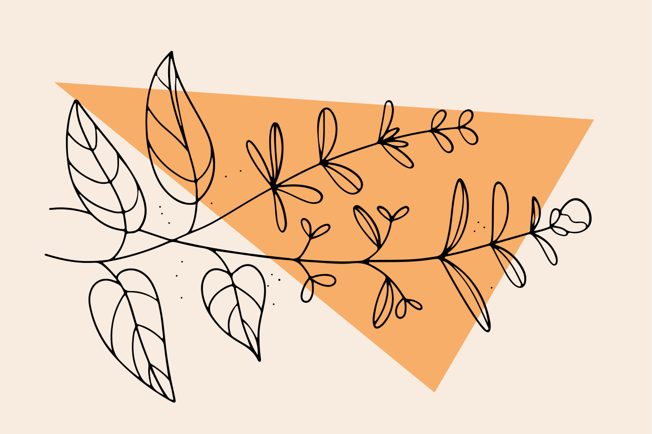 Eredeti tányéralátétek virágos absztrakt mintával - TenStickers