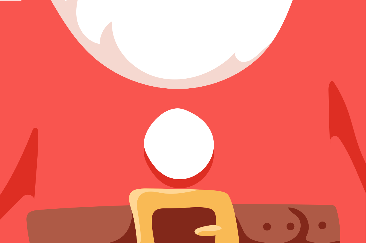 Karácsonyi tányéralátétek mikulás pólóval - TenStickers