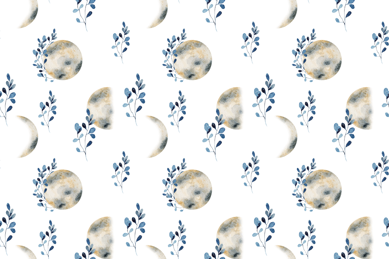 Eredeti tányéralátétek égi holdmintákkal - TenStickers