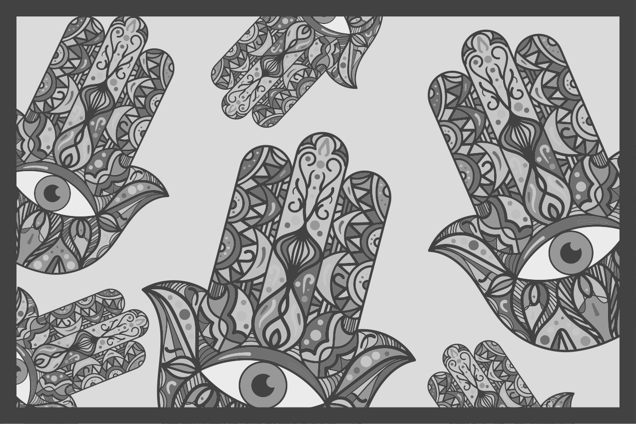 Szürke terített asztal modern teríték - TenStickers