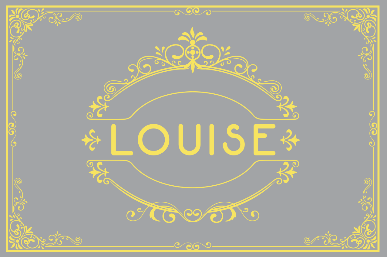 Elegáns név kiállító tányéralátétek névvel - TenStickers