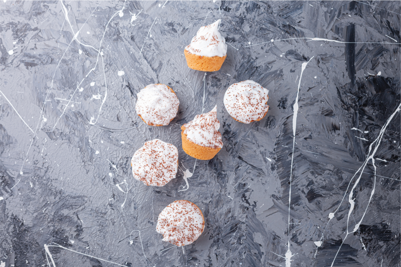 Eredeti tányéralátétek ízletes mini muffinnal - TenStickers