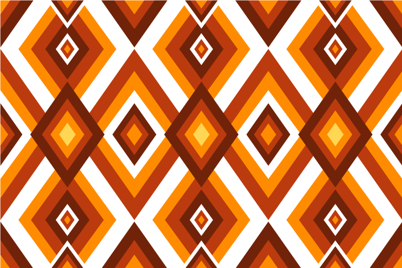 Eredeti tányéralátétek geometrikus gyémánt mintával - TenStickers