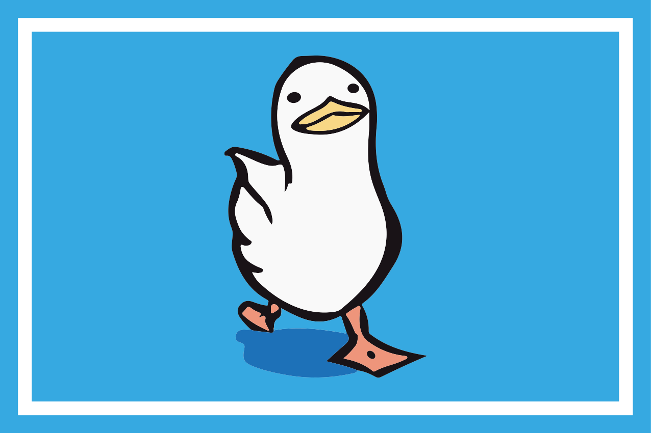 Mocsaras sétáló kacsa modern alátétek - TenStickers