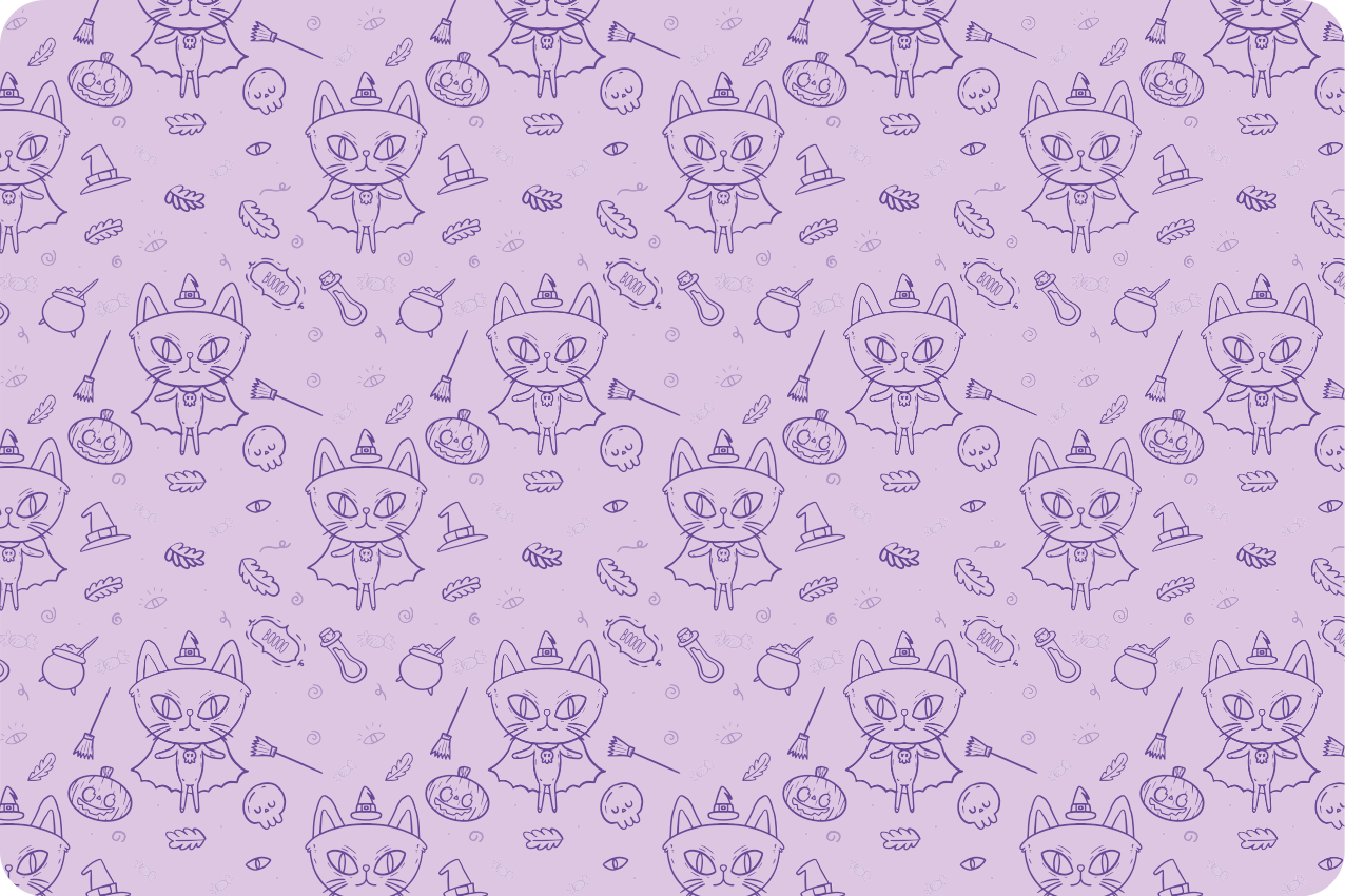 Mókás macska mintás tányéralátétek gyermekeknek - TenStickers