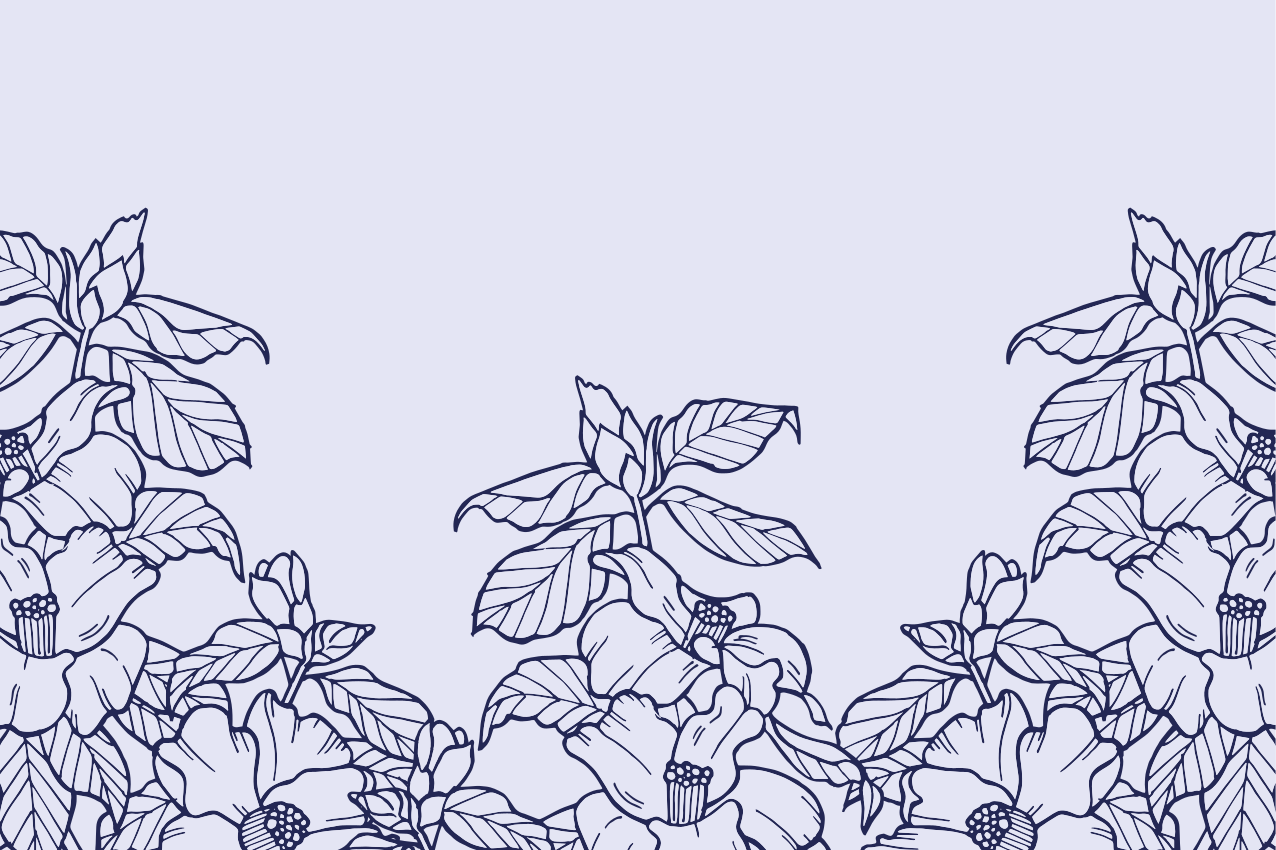 Virágos szegélymintás tányéralátétek eredeti - TenStickers