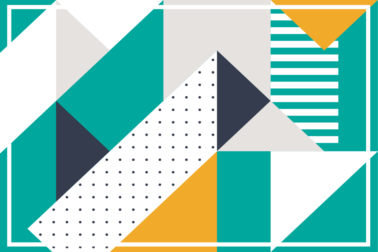 Modern tányéralátétek geometrikus mintákkal - TenStickers