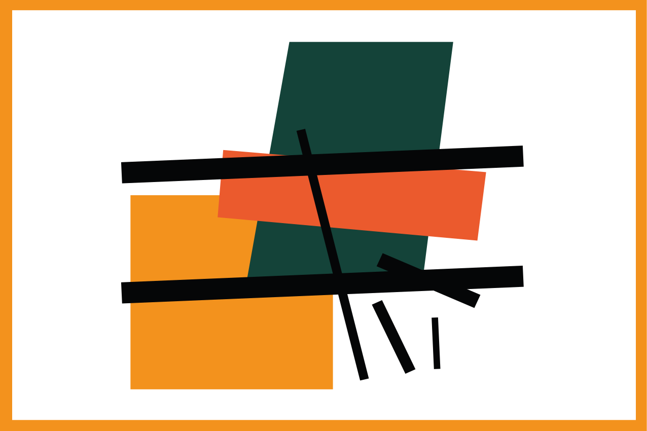 Absztrakt geometrikus blokkok tányéralátétek modern - TenStickers