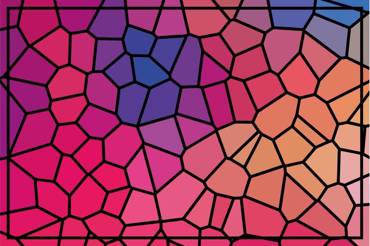 élénk színű geometriai eredeti alátétek - TenStickers