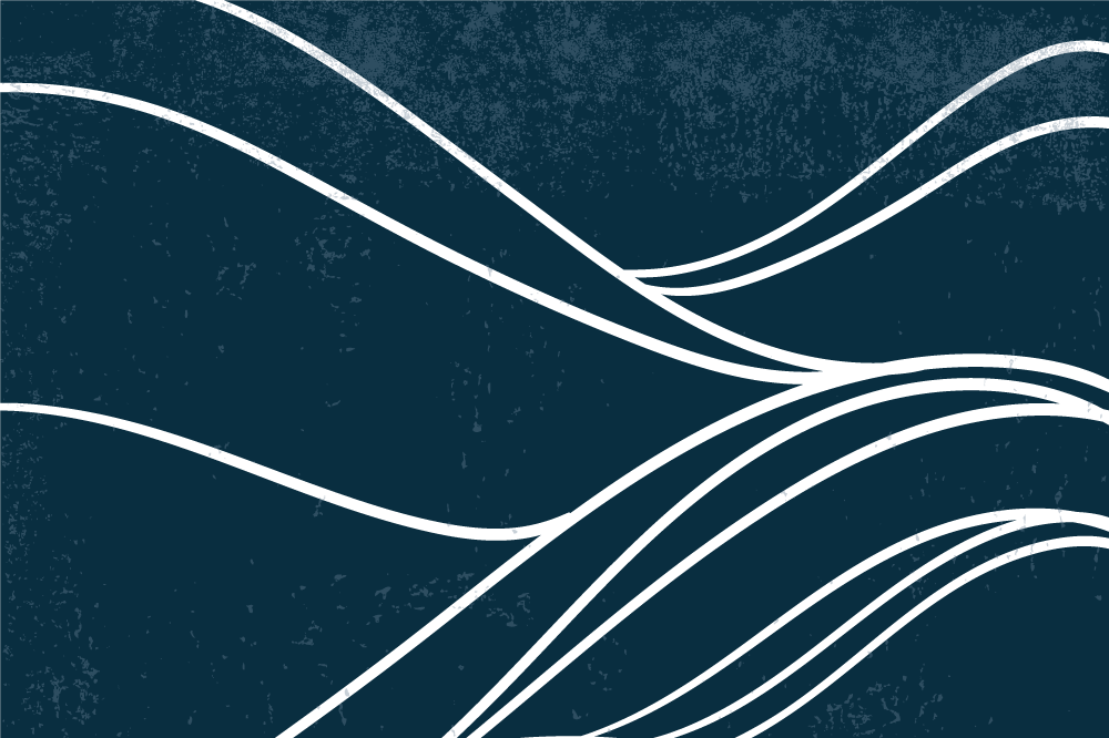 Elegáns hullám minta tányéralátétek modern - TenStickers