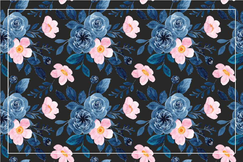 Botanikai textúrájú felületű tányéralátétek eredeti - TenStickers