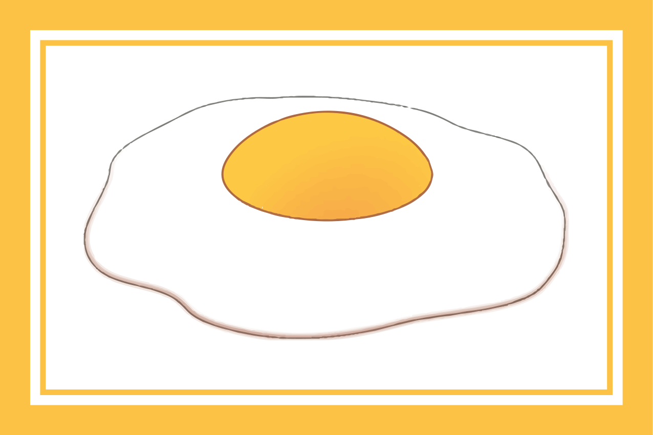 Fried egg shape tányéralátétek eredeti - TenStickers