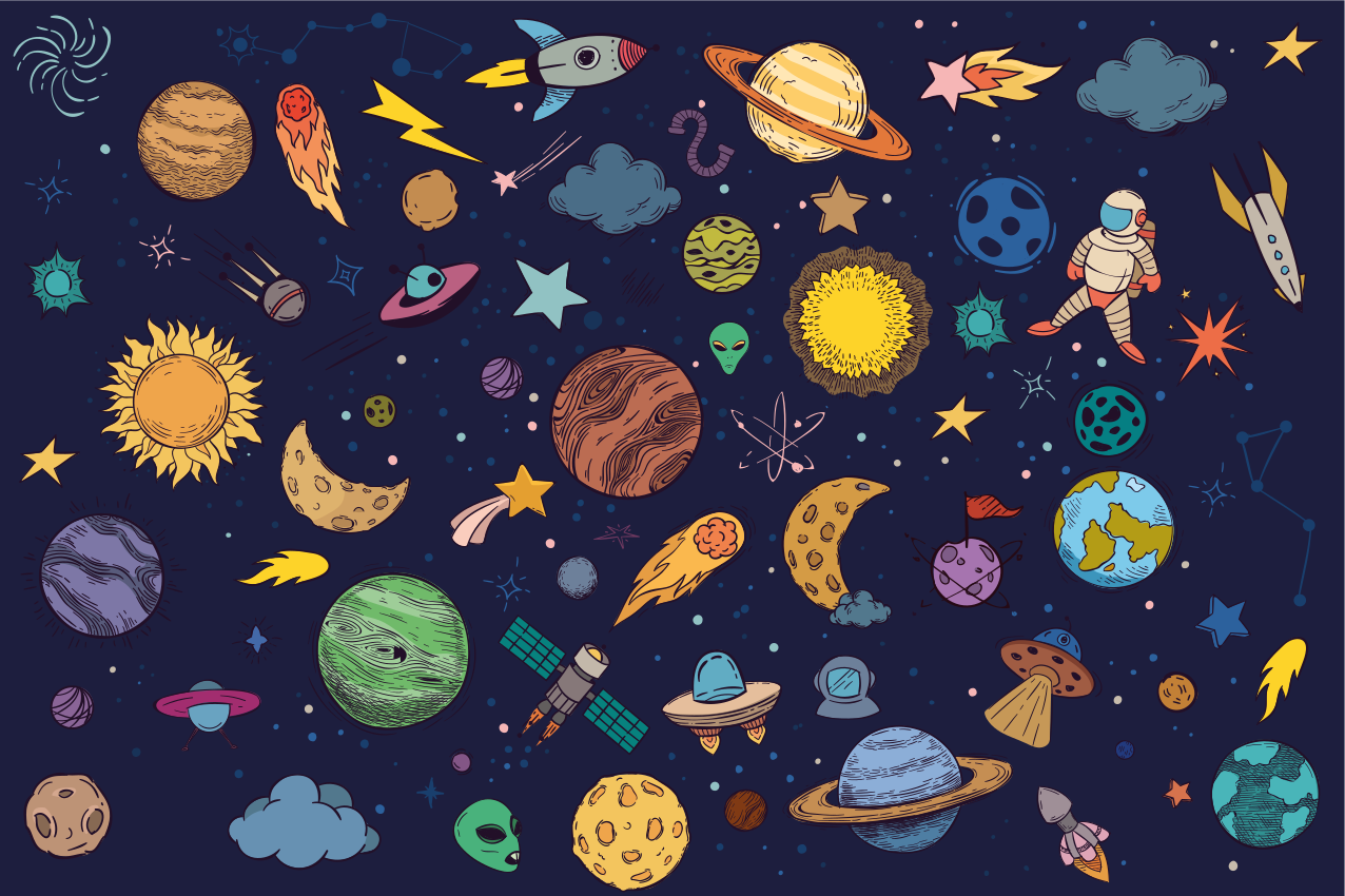 Sok hely szimbólum eredeti helytakaró - TenStickers