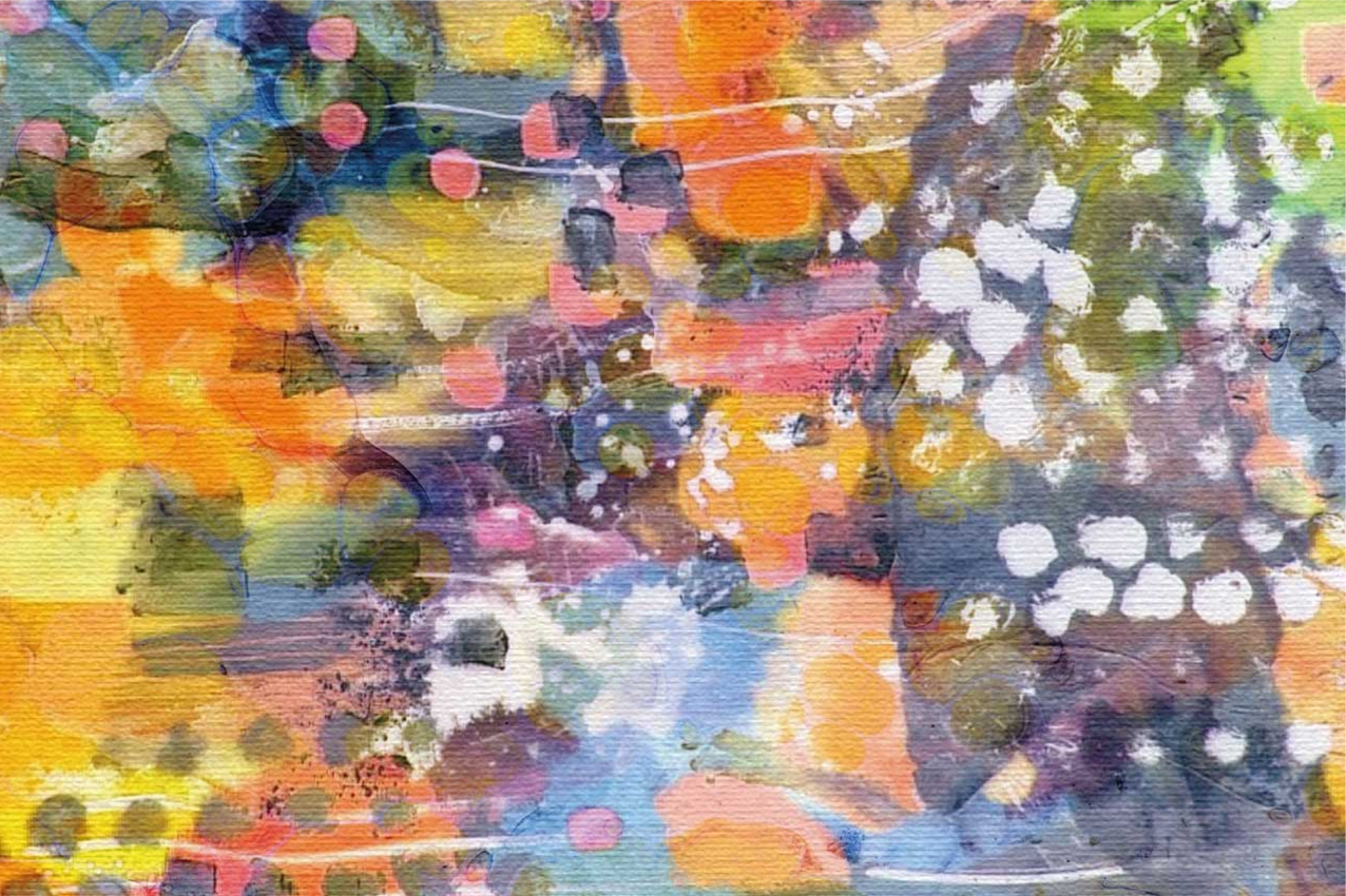 Élénk színrobbanás tányéralátétek struktúra - TenStickers