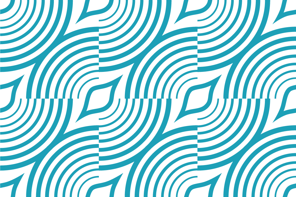 ívelt hullámminta tányéralátétek modern - TenStickers