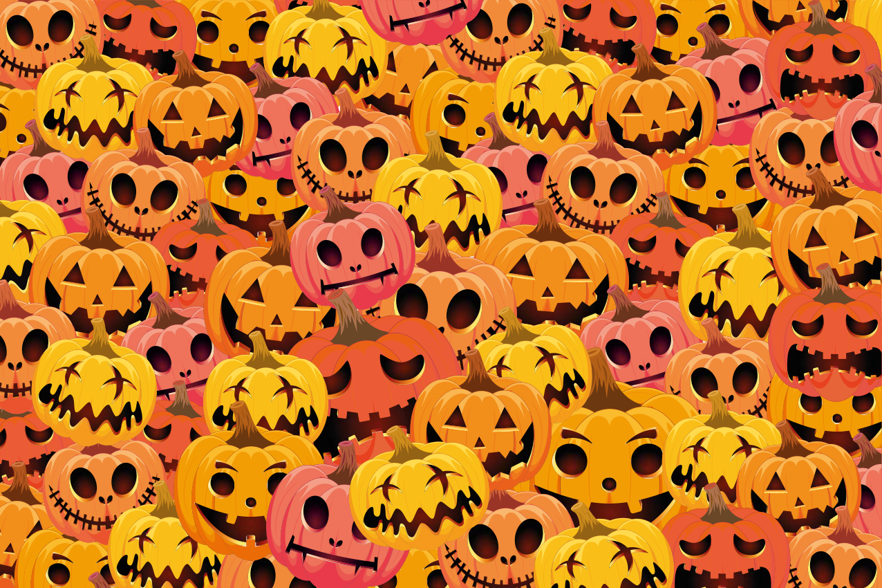 Sütőtök művészeti gyűjtemény Tányéralátétek Halloween - TenStickers